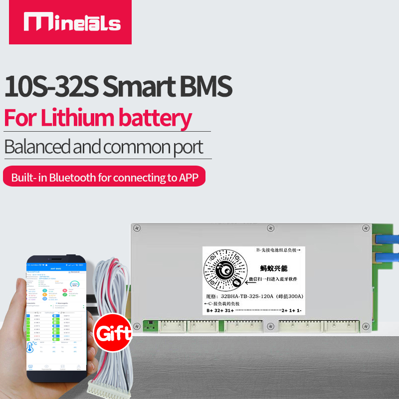 Smart Bms 24S 200A Bluetooth Lifepo4 - ANT 스마트 BMS 내장 블루투스 앱