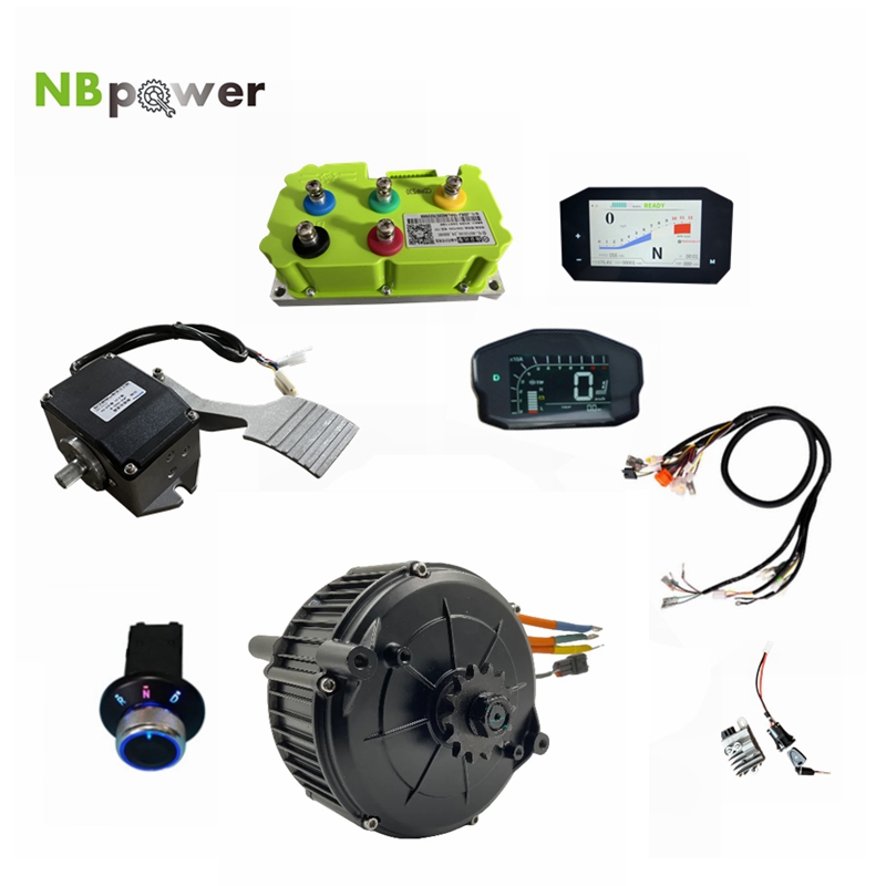 Mid Drive Motor Kit 72V 5000W - QSMOTOR 165 35H 5000W 미드 드라이브