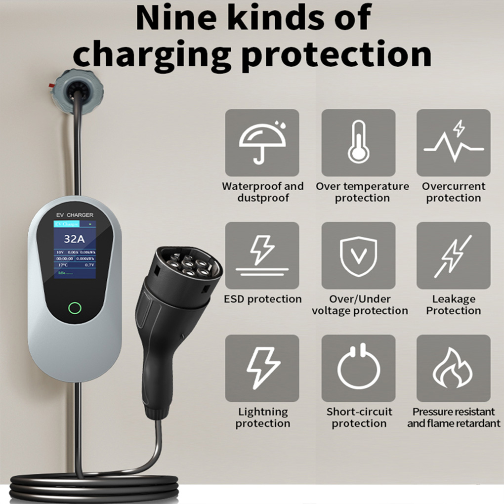 Ev Charger Type 2 22Kw 32A 3 Phase - Type-2 휴대용 EV 충전기 22KW 32A