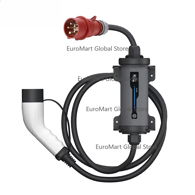 Type 2 Portable Ev Charger 11Kw Cee - 타입 2 레드 CEE 플러그 전기차