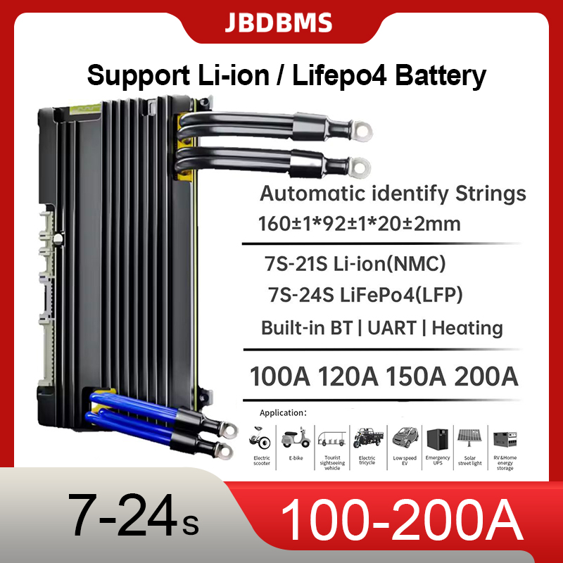 Smart Bms 24S 200A Bluetooth Lifepo4 - JBD BMS 16S 48V 리튬인산철(LiFePO4) 200A
