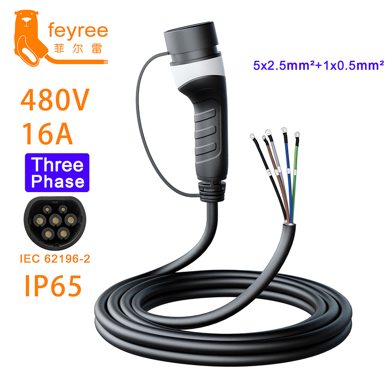 Ev Charger Type 2 22Kw 32A 3 Phase - 페이리 3상 전기차용 타입2 소켓 5m