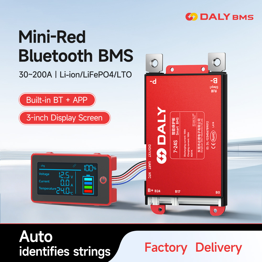 Smart Bms 24S 200A Bluetooth Lifepo4 - 데일리 스마트 3인치 LCD BMS 30A