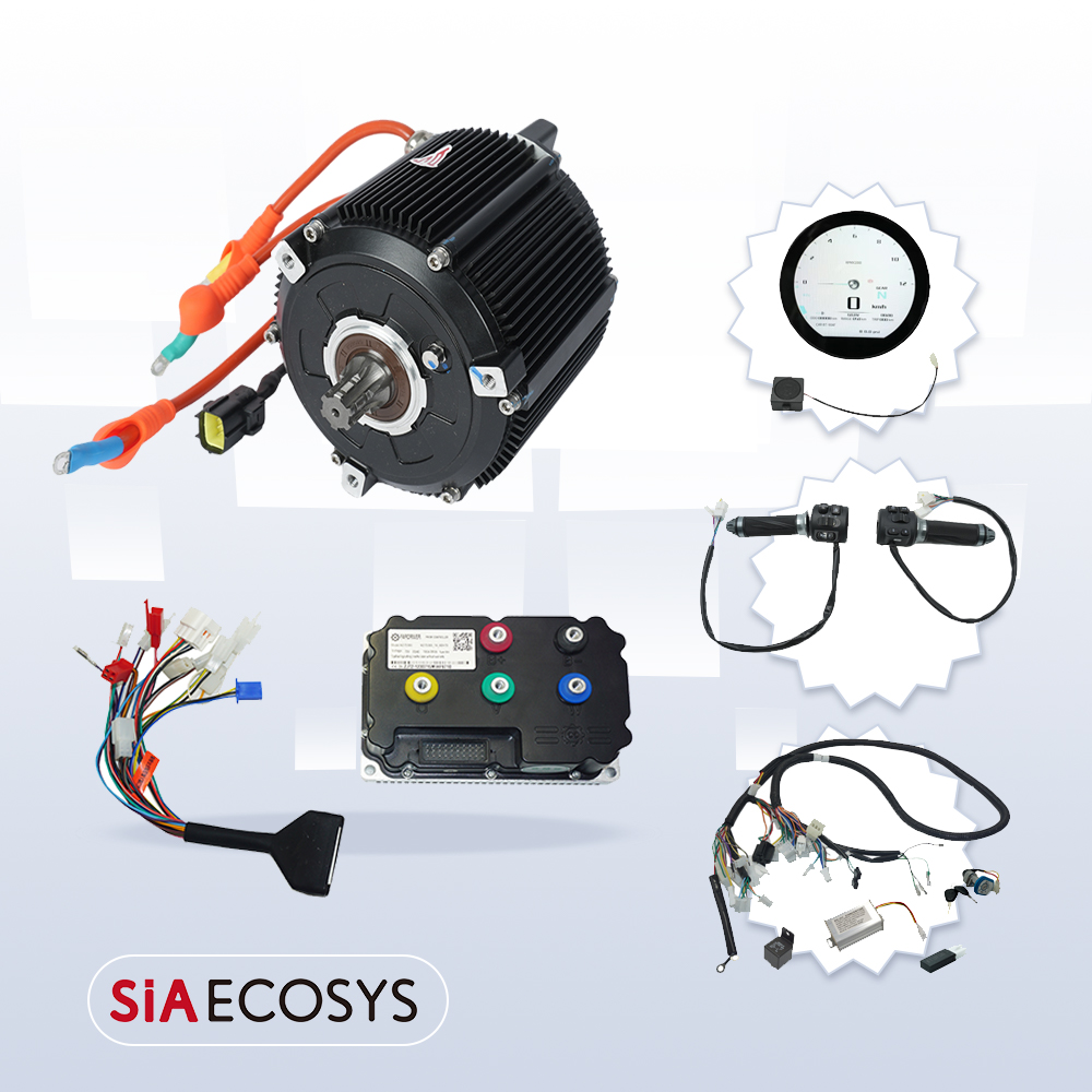 Mid Drive Motor Kit 72V 5000W - SiAECOSYS 5000W D133A-65 전기 오토바이 미드
