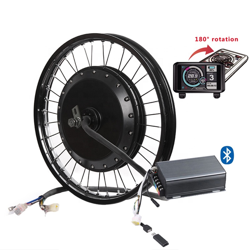 빅 토크 전기 자전거 변환 키트 72V 3000w 50 - Qs Motor 273 8000W Hub Motor 리뷰 및 가격