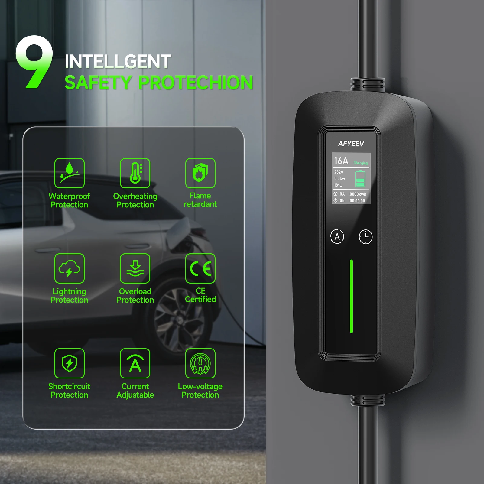 11KW 16A 3상 휴대용 EV 충전기 월박스 타입2 - Type 2 Portable Ev Charger 11Kw Cee 리뷰 및 가격