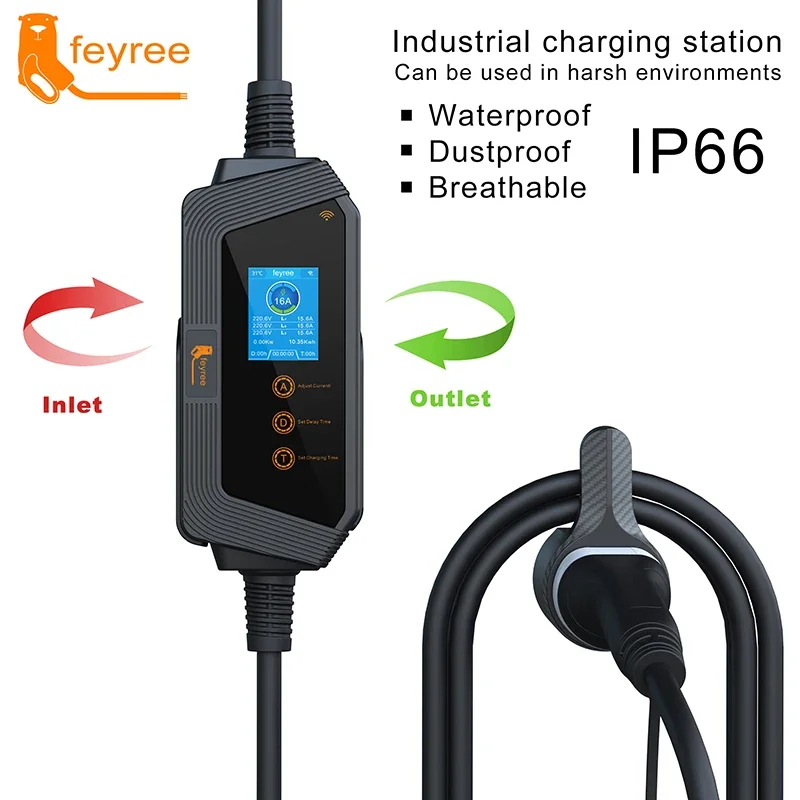 페이리 11KW 16A 3상 타입2 휴대용 전기차 충전 - Type 2 Portable Ev Charger 11Kw Cee 리뷰 및 가격