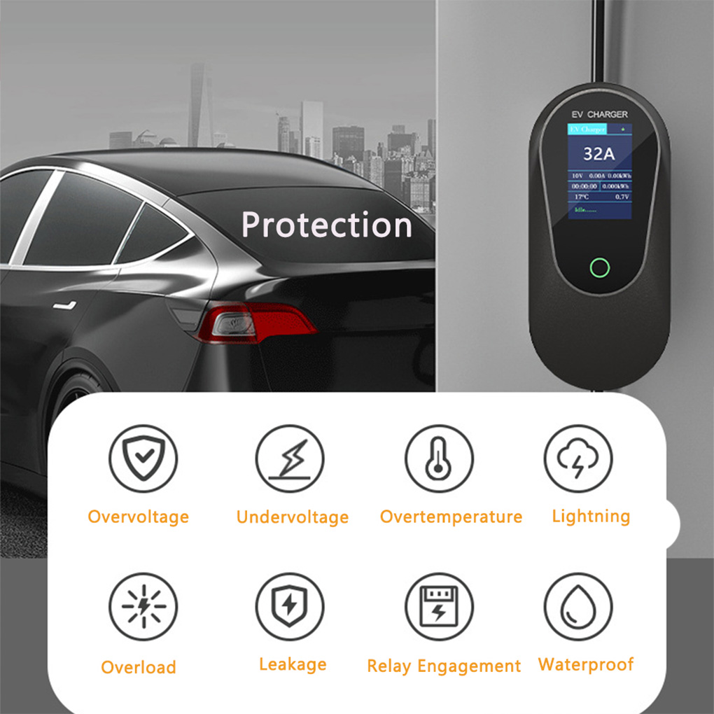 Type-2 휴대용 EV 충전기 22KW 32A Typ - Ev Charger Type 2 22Kw 32A 3 Phase 리뷰 및 가격