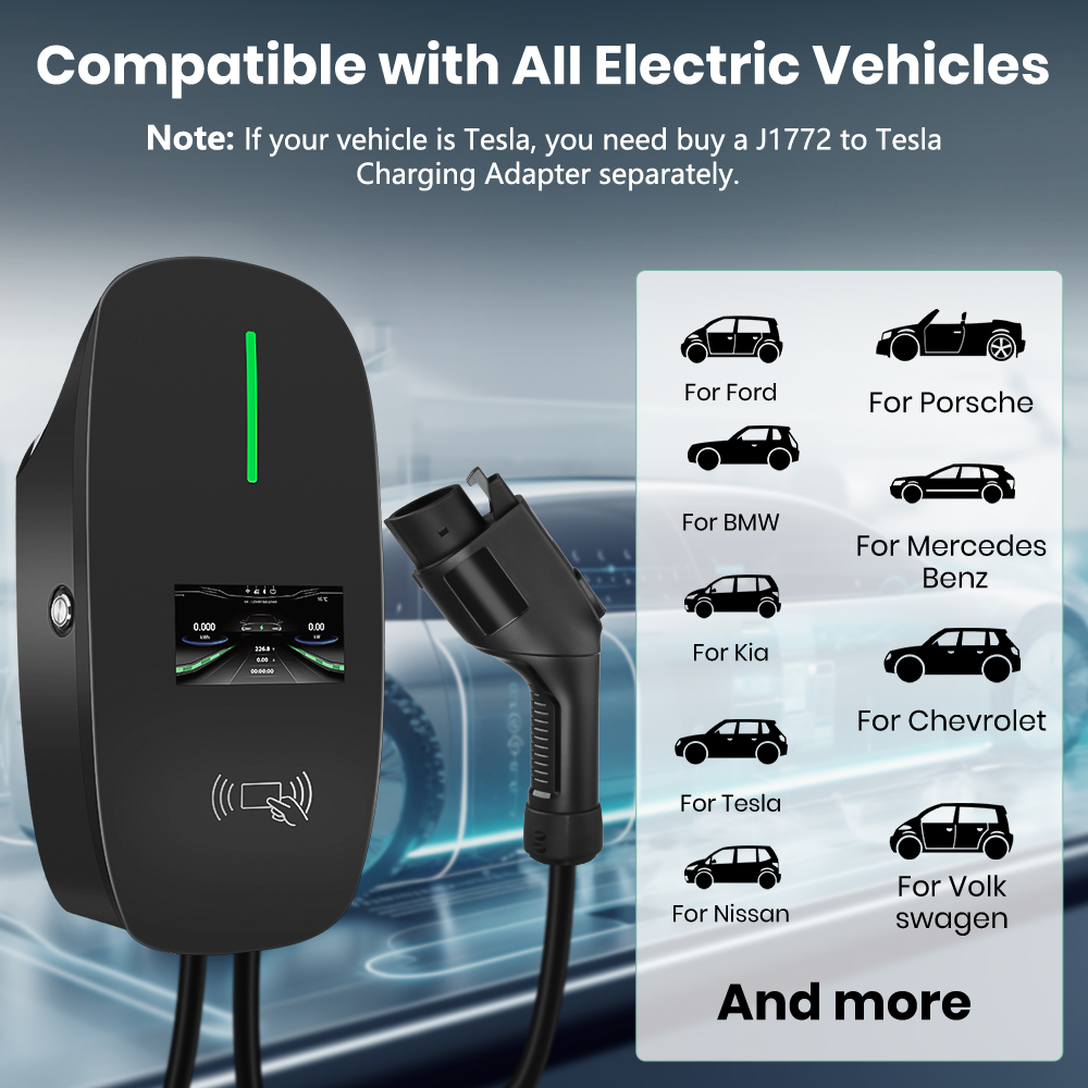 준선 레벨 2 EV 충전기 48A 11KW SAE J1 - J1772 Evse 32A Level 2 Charger 리뷰 및 가격
