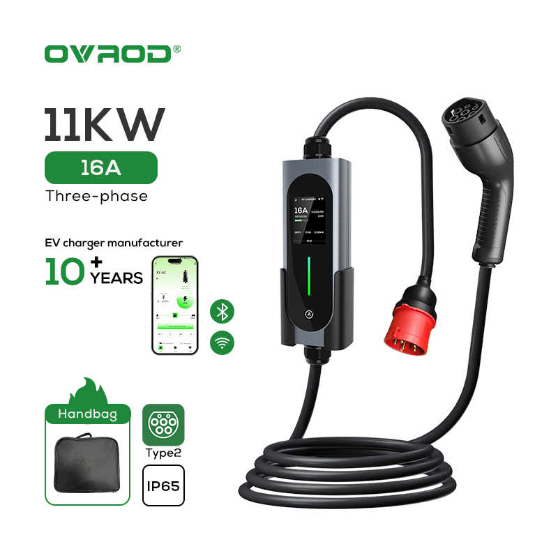 오브로드 EV 자동차 충전기 16A 11kW 휴대용 타 - Type 2 Portable Ev Charger 11Kw Cee 리뷰 및 가격