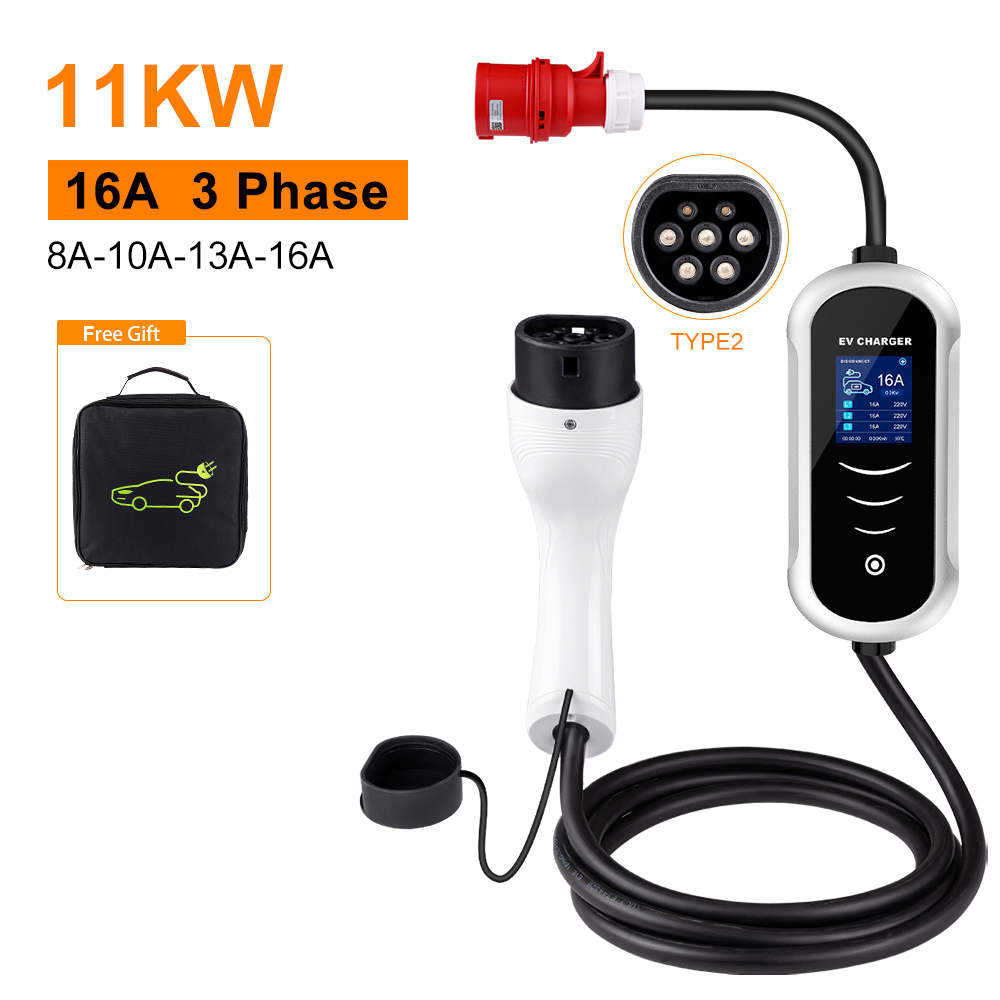 IPENGEN 유형 2 휴대용 EV 충전기 7KW 32 - Type 2 Portable Ev Charger 11Kw Cee 리뷰 및 가격