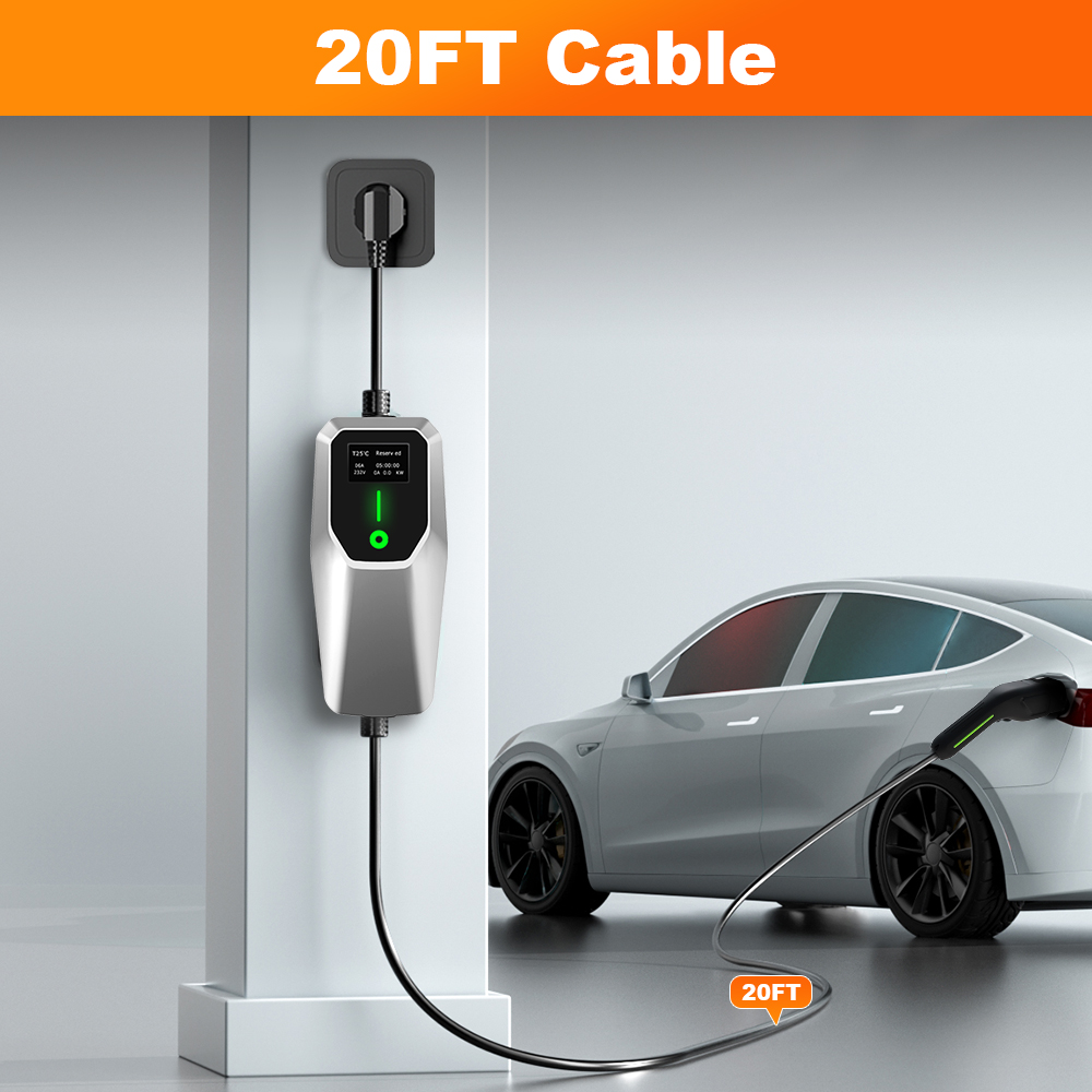 준선 32A 레벨 1&2 EV 충전기 110V-240V - J1772 Evse 32A Level 2 Charger 리뷰 및 가격